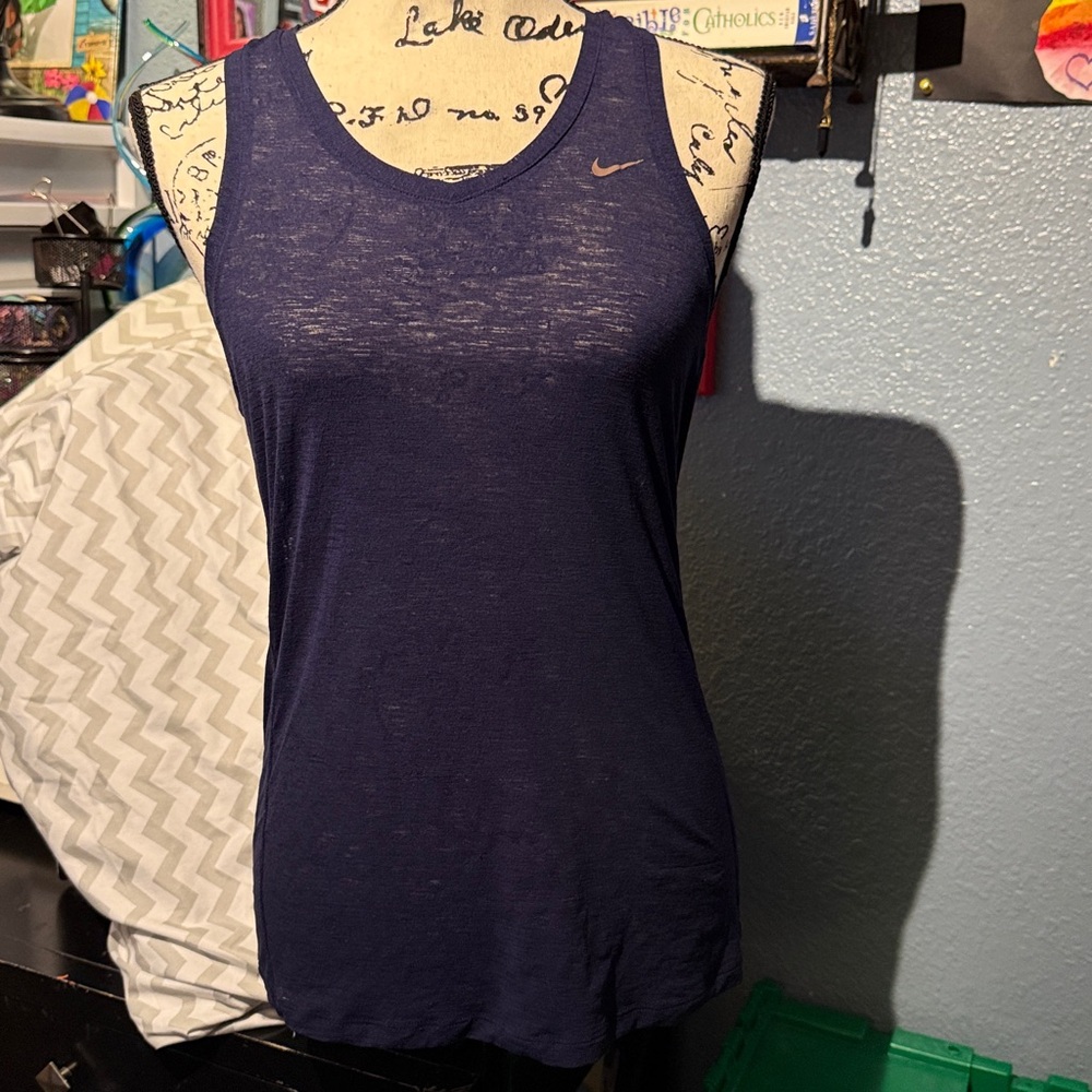 Nike Navy Dri-FIT Tank Top